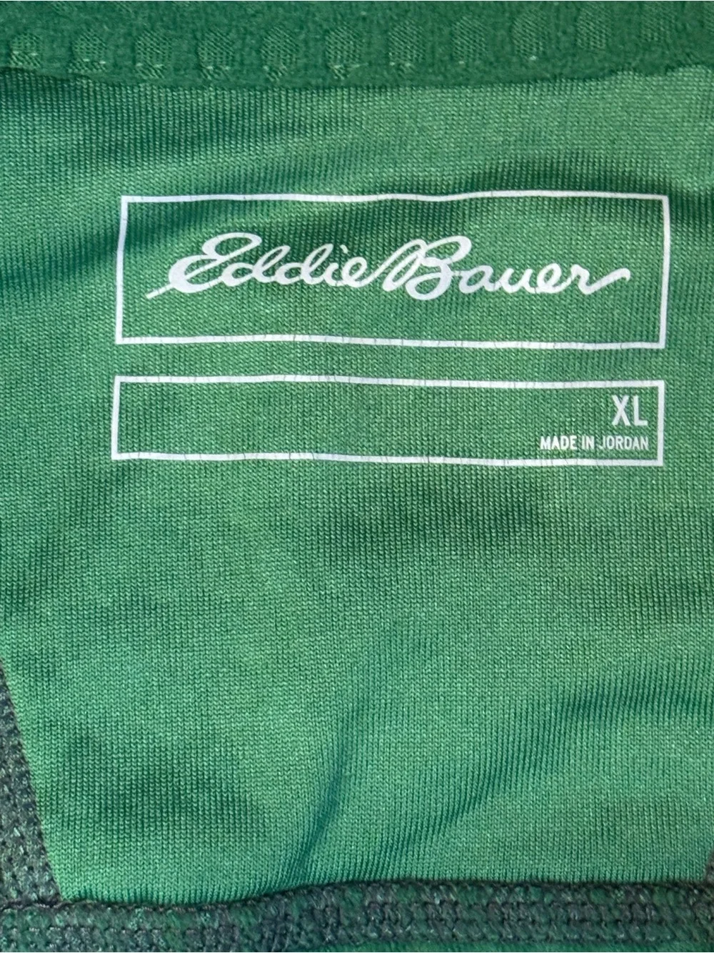 Eddie Bauer Men’s Green FreeHeat Quarter-Zip with Chest Pocket, Size XL